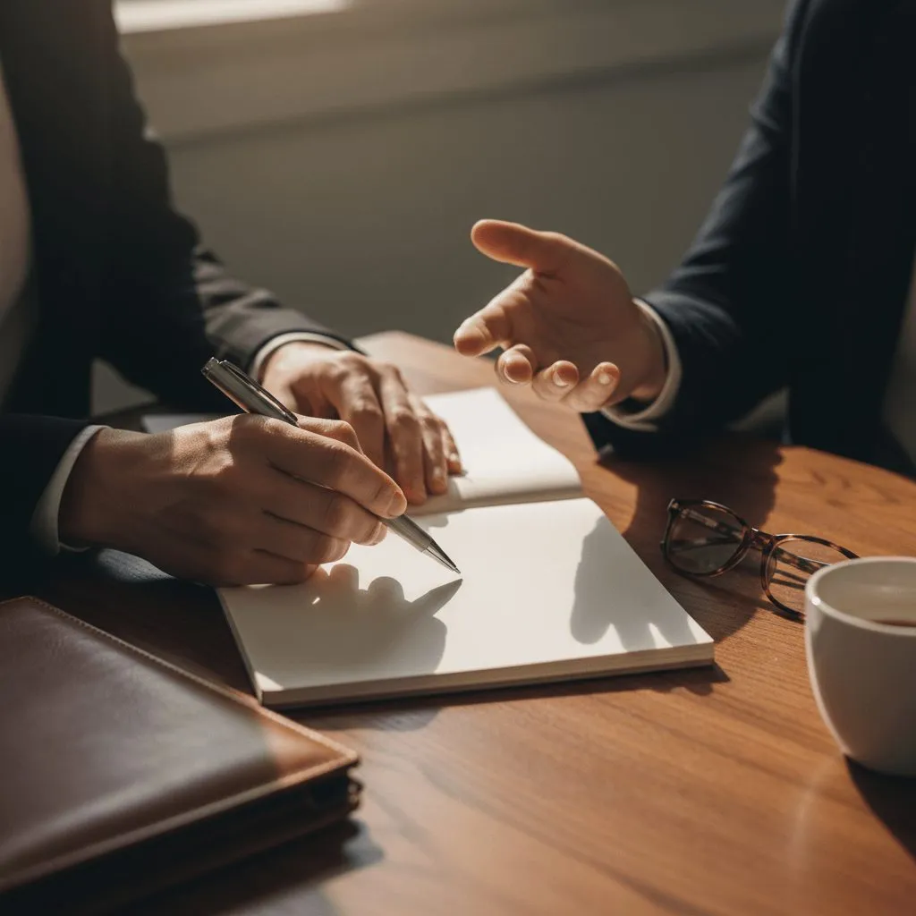 Préparation de la phase préliminaire d'un bilan de compétences avec documents de travail et échange personnalisé