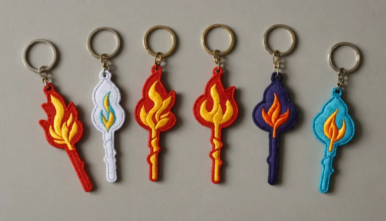 Les différents types de porte-clés flamme : tissu brodé, impression, PVC ou métal ?